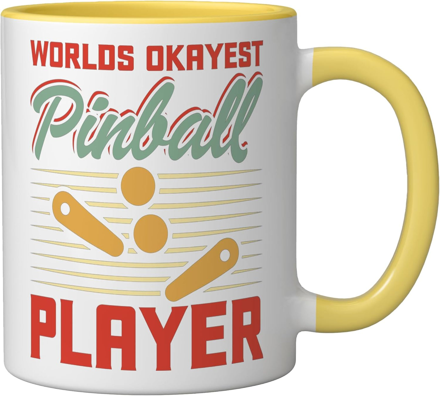 Taza Cerámica Fluidez Amarillo/Blanco