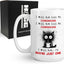 Taza de café sarcástica de cerámica 15 oz con texto en inglés I Will Not Kill My Co Workers