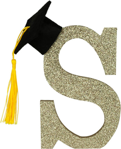 Letras graduación madera 5-7pulg inicial decoración 2026