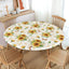 Mantel redondo ajustable de girasol con borde elástico 40-44 pulgadas
