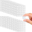 20 Pzas Bumpers Vidrio Antideslizante para Muebles 0.9x0.6pulg
