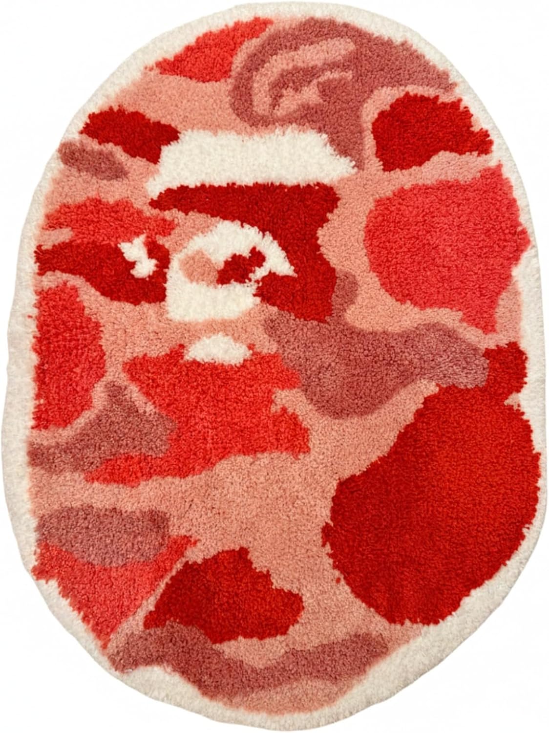 Tapete microfibra Hypebeast antideslizante 28x20pulg rosa