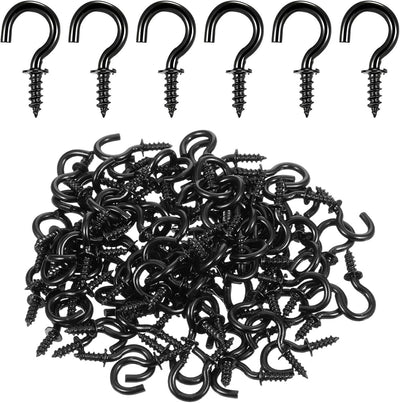 Ganchos metal 1/2pulg para tazas y joyas negros