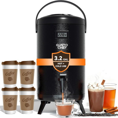 Dispensador bebidas 3gal acero inox triple capa