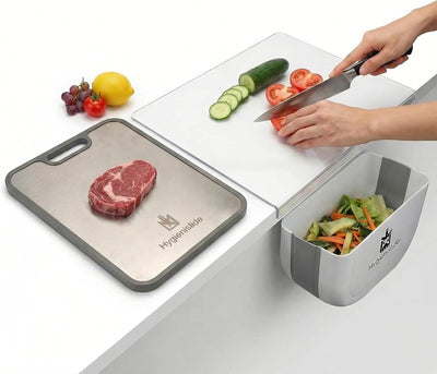 Estación cocina tabla acrílica grande con cubo