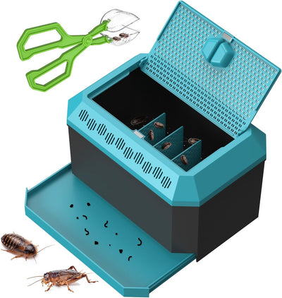 Kit contenedor cría reptiles Dubia con pinzas 9.25pulg