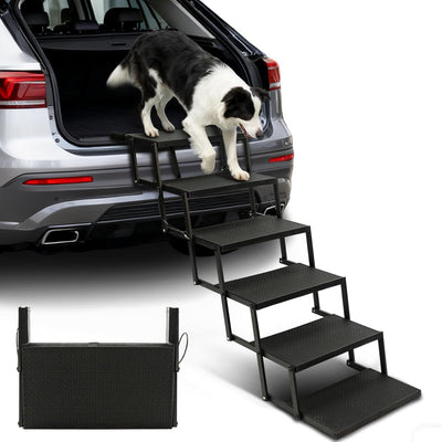 Escaleras plegables para perros grandes 30.7pulg 6 escalones