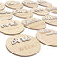 Tarjetas hitos madera 3D bebé letrero Hello World