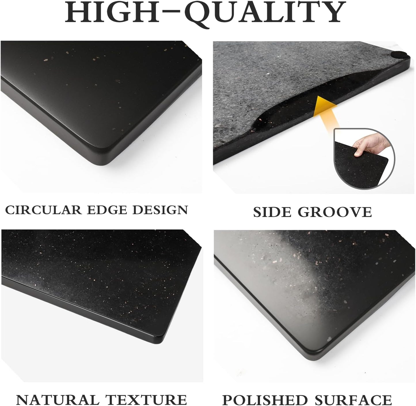 Tabla cortar mármol 16x20pulg cocina queso embutidos