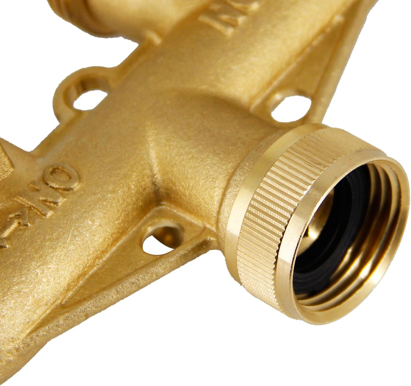 Divisor manguera latón 4 vías 3/4pulg resistente