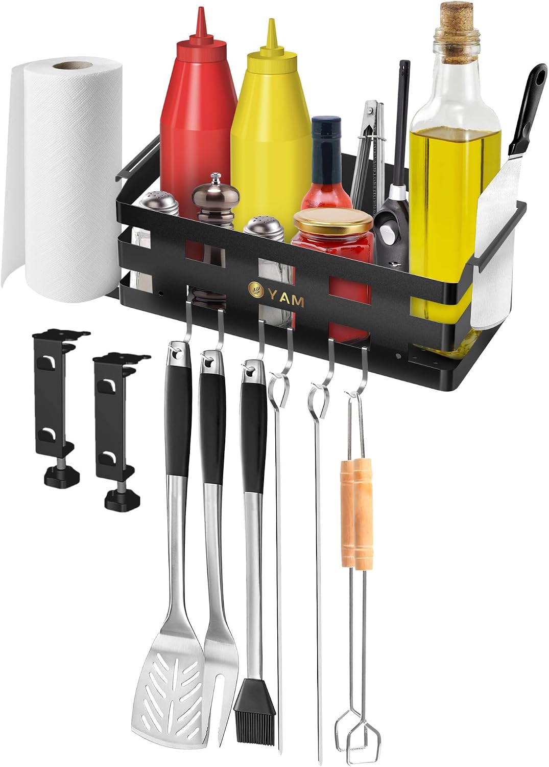 Organizador parrilla Blackstone 28/36 con 6 ganchos