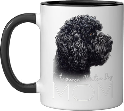 Taza Cerámica para Perros Portugueses Negro/Blanco