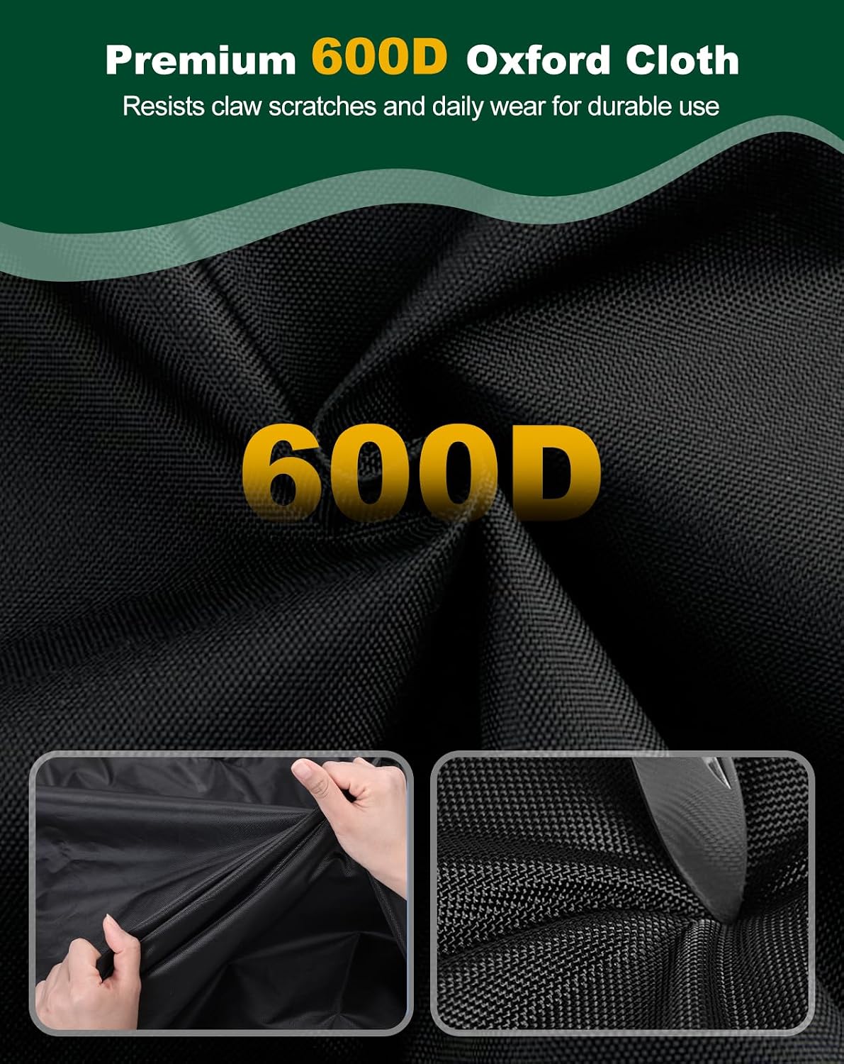 Funda perrera exterior tela Oxford 600D impermeable con cordones
