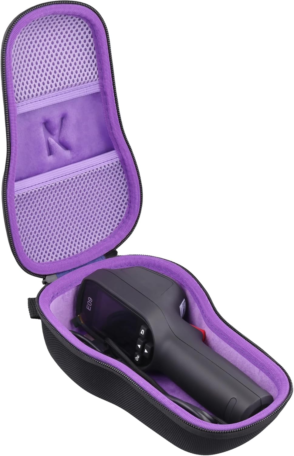Funda rígida cámara térmica con asa y bolsillo malla