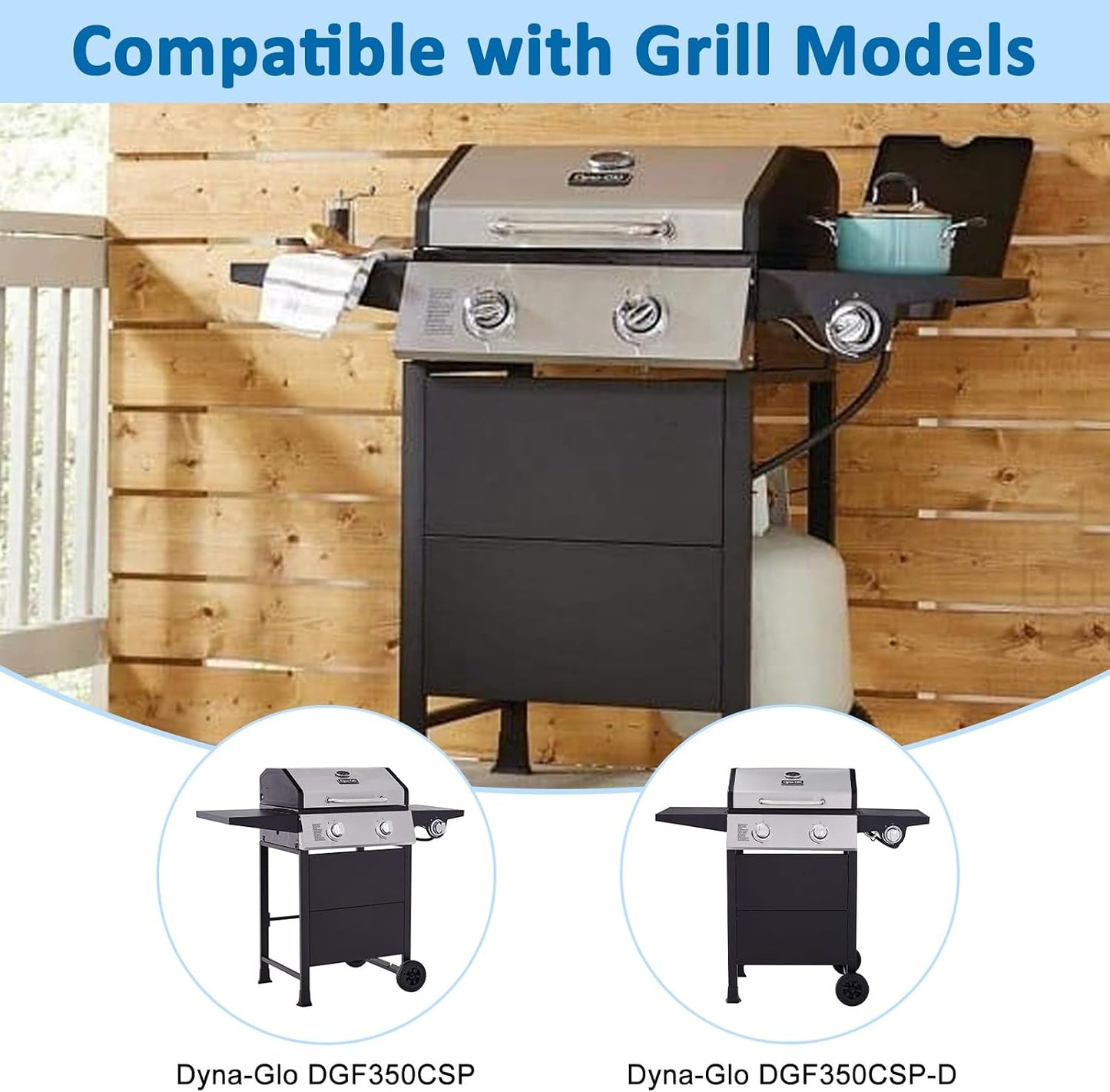 Repuesto parrilla Dyna Glo DGF350CSP 2 quemadores
