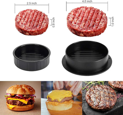 Prensa hamburguesas 3en1 antiadherente cocina barbacoa