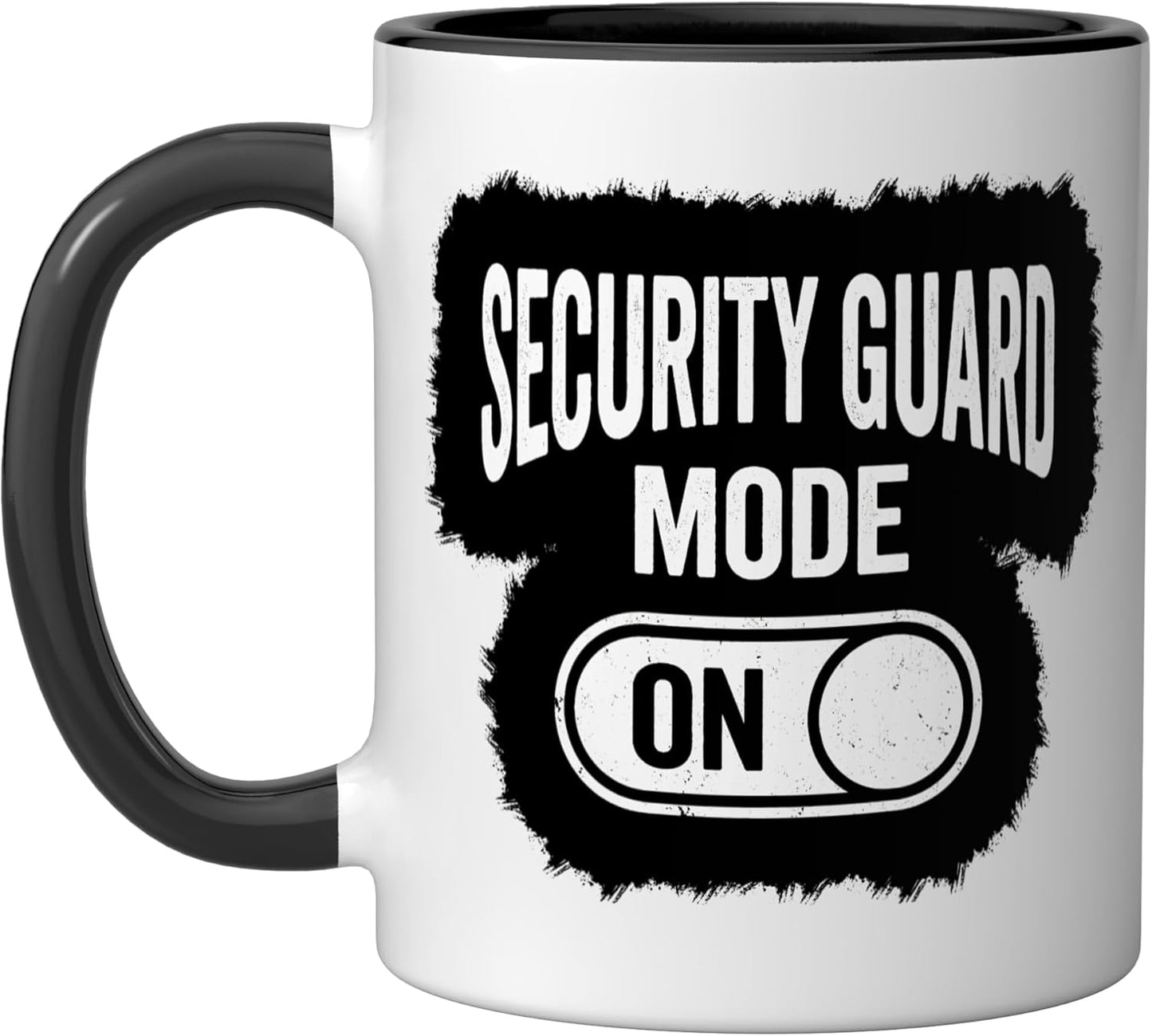 Taza Cerámica para Vigilancia Negro/Blanco