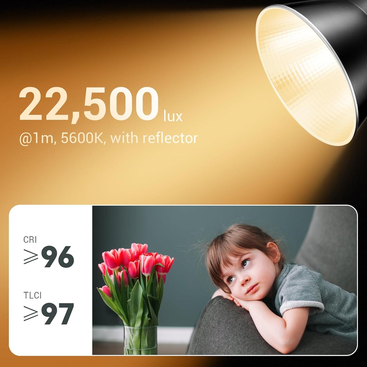 Luz LED COB de mano 70W 2800K-6500K 11 efectos