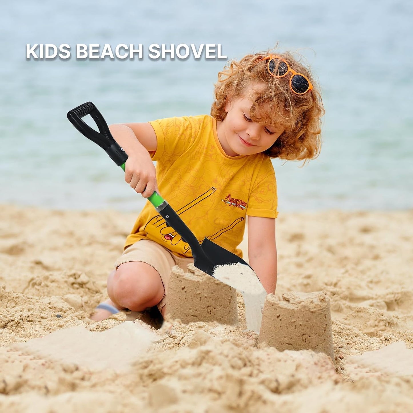 Pala de playa para niños 28pulg verde