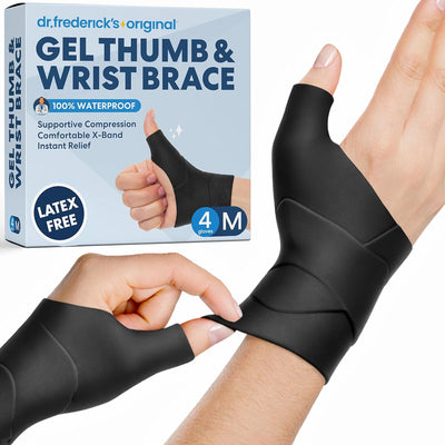 Soporte muñeca y pulgar para artritis 4 Uds mediana