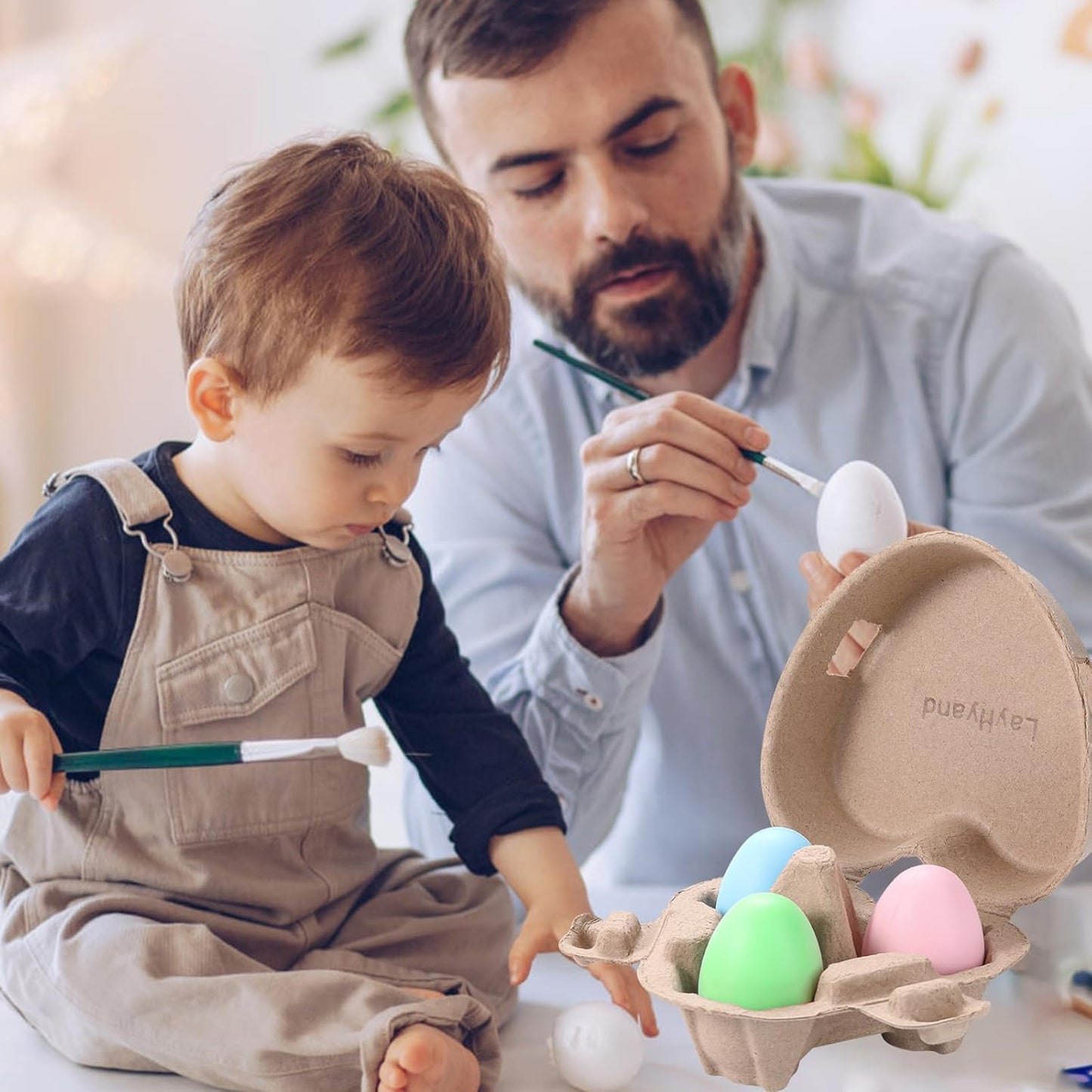 100 Cajas Huevos Corazón Almacenamiento Regalo Pascua