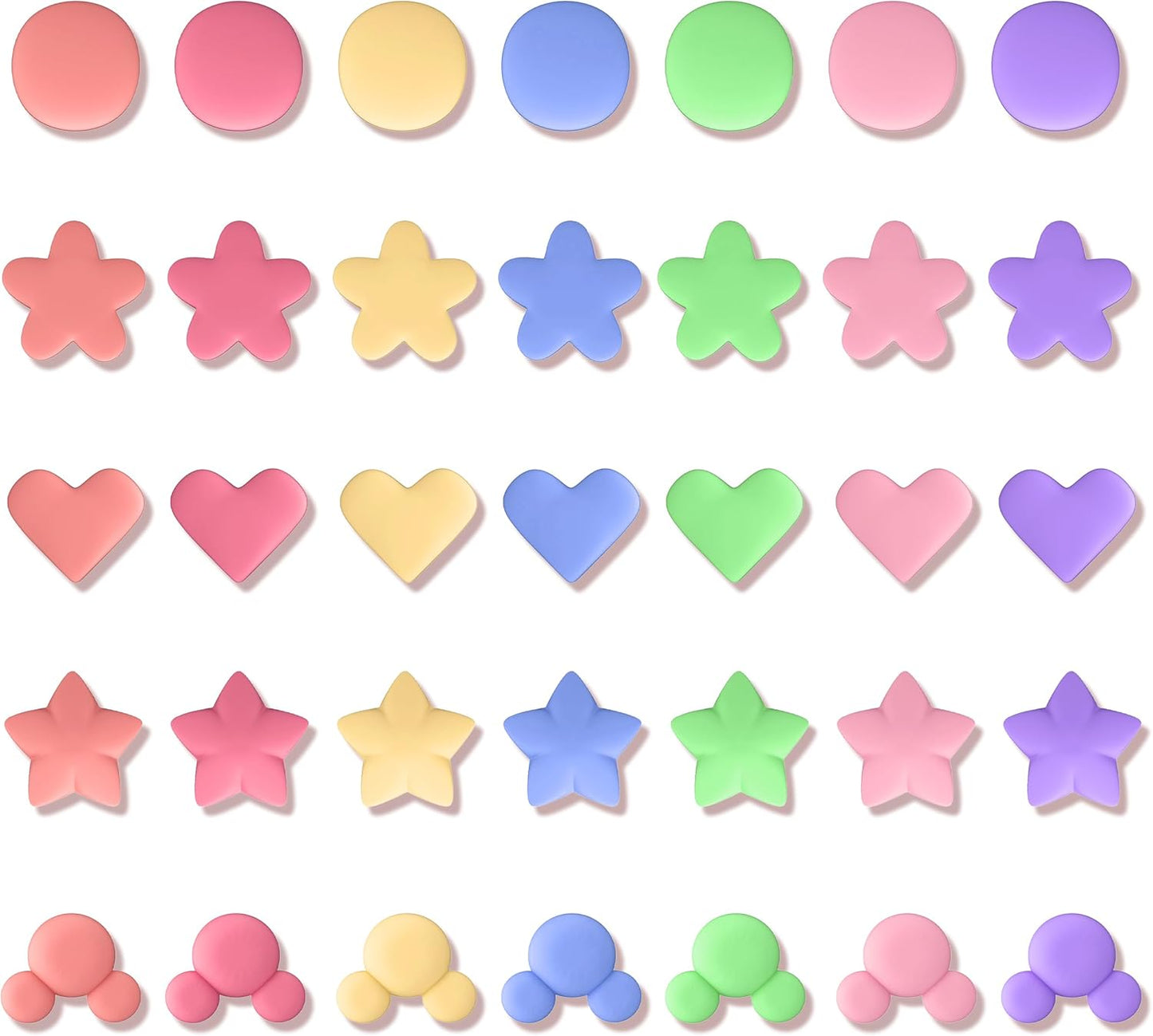 Juego de 35 imanes fuertes decorativos para nevera y pizarra