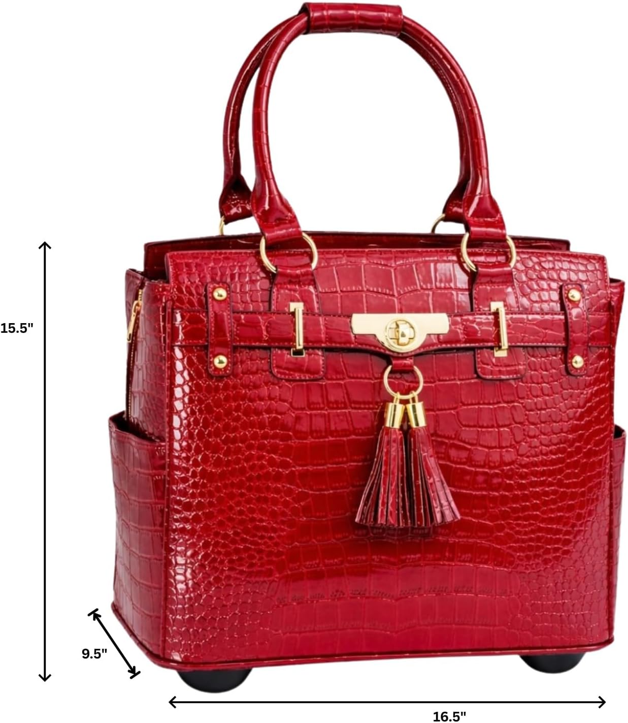 Bolsa con ruedas para laptop mujer 13-17pulg viaje oficina