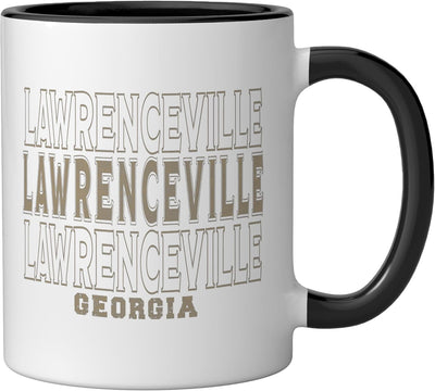 Taza Cerámica Lawrenceville Georgia Negro/Blanco