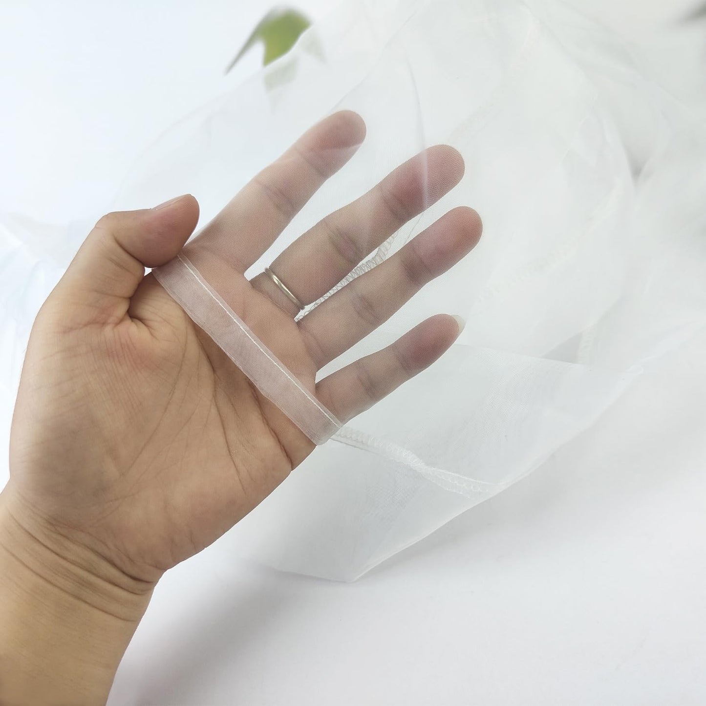 Funda organza transparente para cables lámpara y accesorios