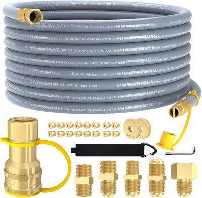 Manguera gas natural 18ft 3/8 conexión rápida Weber