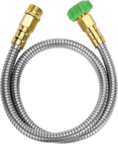 Manguera jardín acero inox 3ft resistente flexible