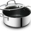 Olla antiadherente 5qt con tapa vidrio apto horno y lavavajillas