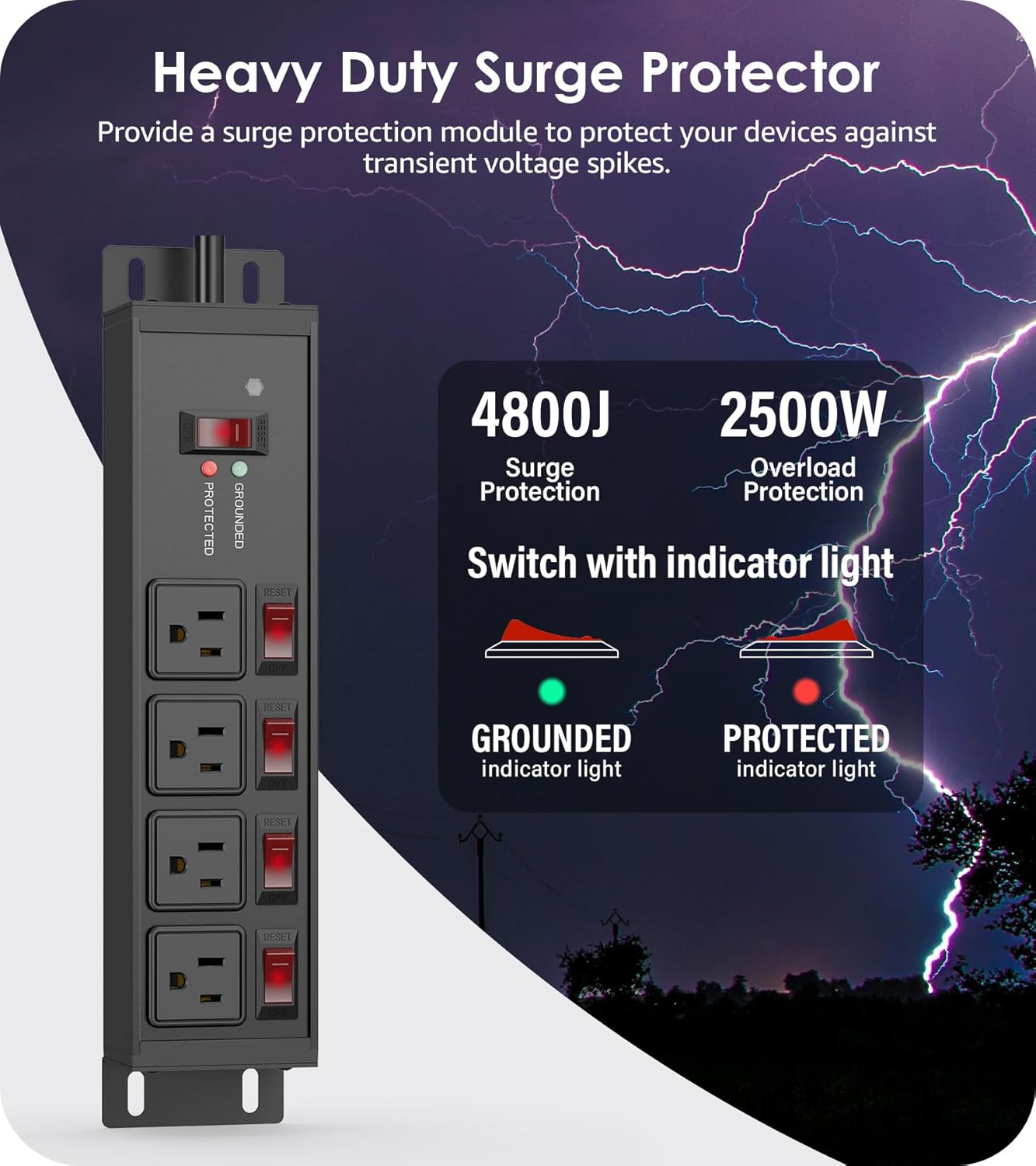 Extensor interruptor 20A 12V proteccion sobretensiones