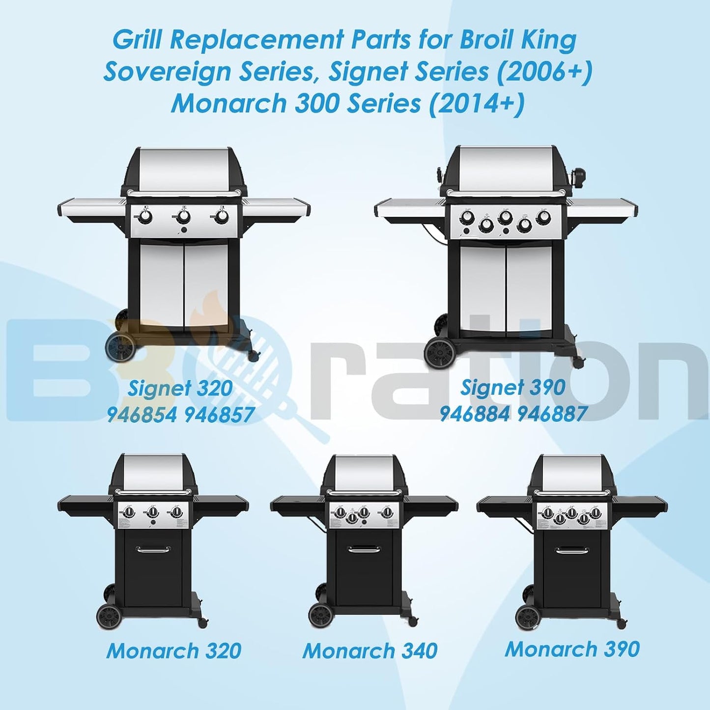 Placa térmica Broil King 13 3/4pulg para parrilla