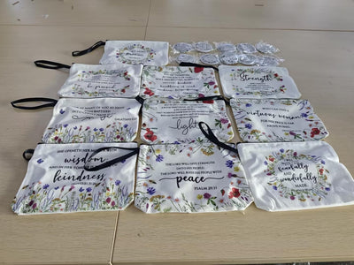 10 bolsas maquillaje cristianas para madre regalo inspirador Biblia