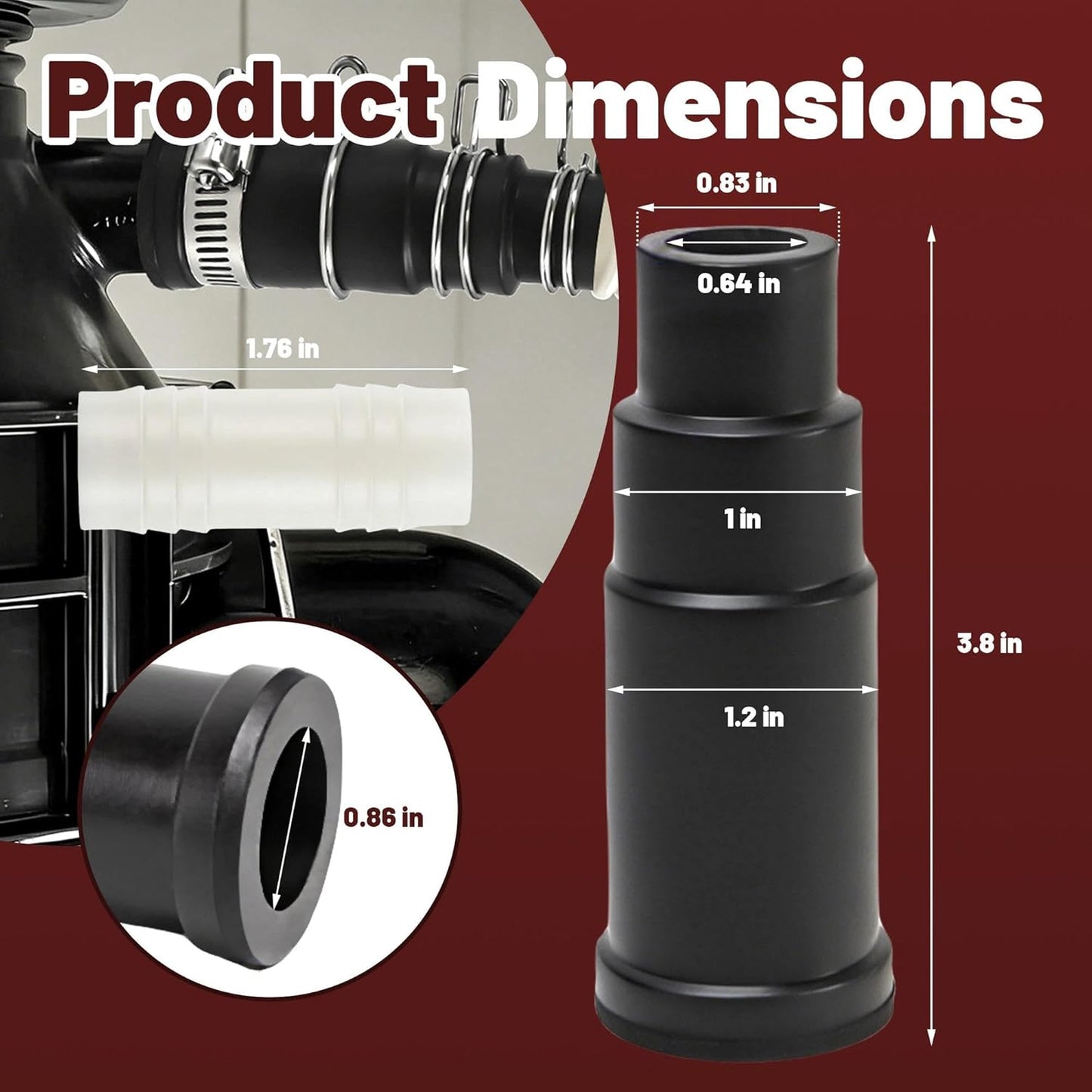 Kit conector lavavajillas adaptador drenaje Insinkerator
