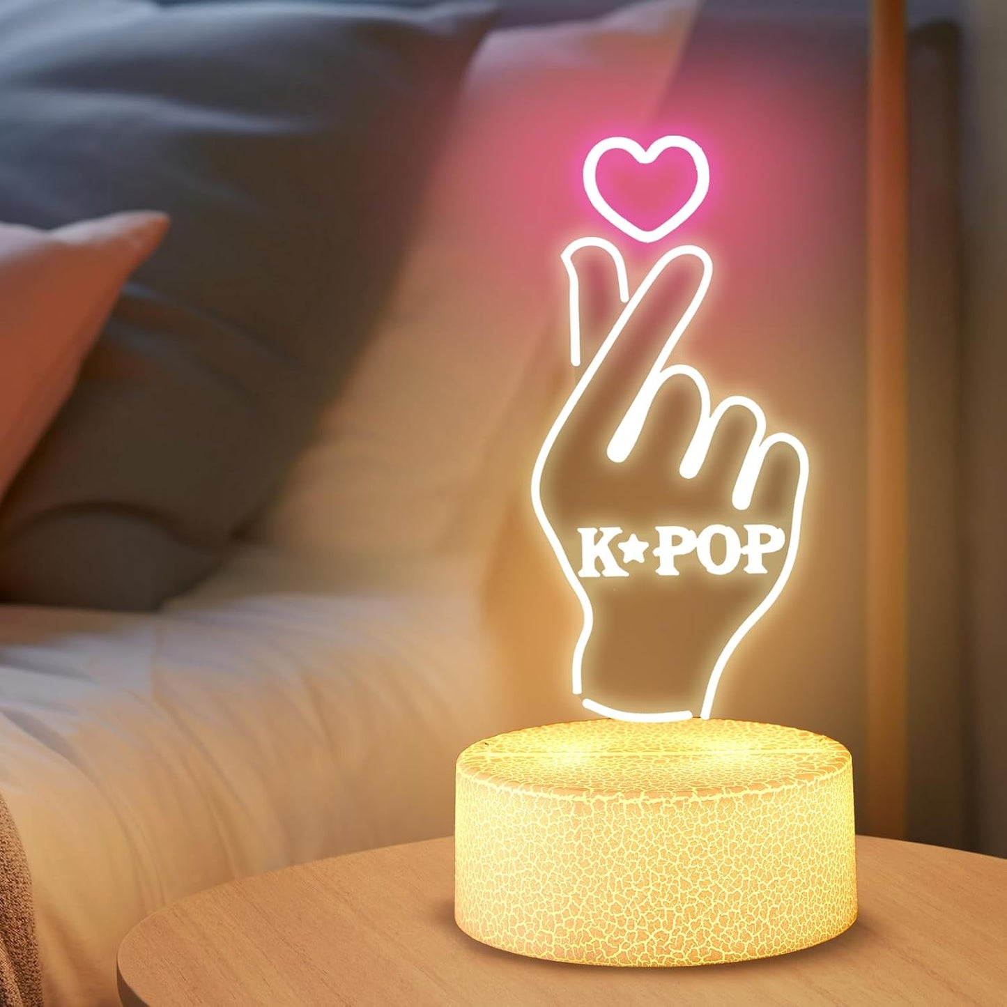 Luz Nocturna Decorativa Kpop para Niña con Tema Idol
