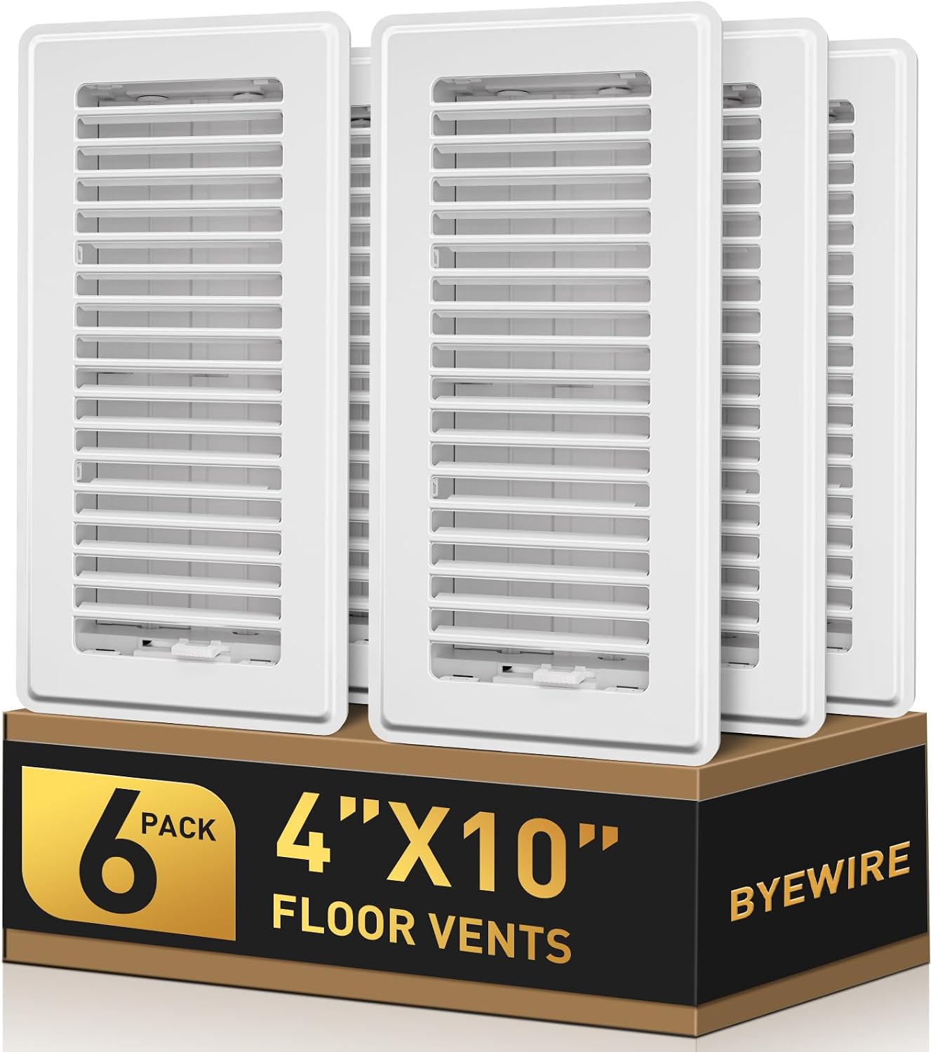 Rejilla piso 4x10pulg cubiertas blancas acero resistente