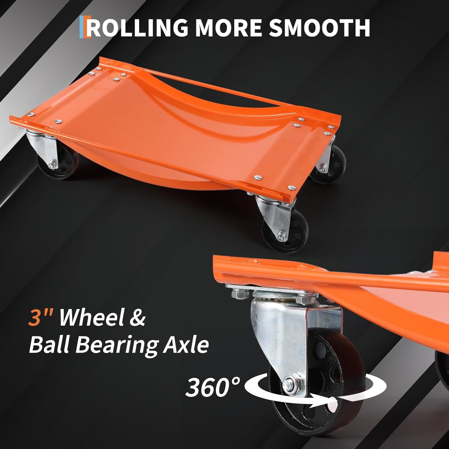 Set de 4 carritos para mover coches de 8000 lbs para SUVs, camiones y motocicletas