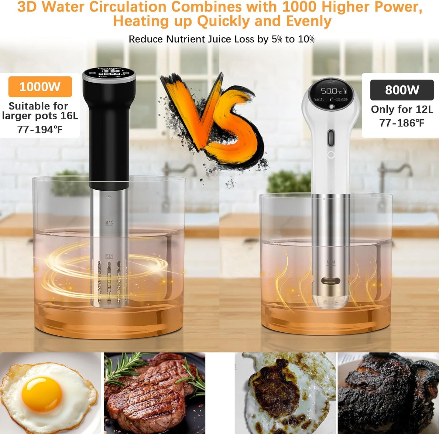 Máquina Sous Vide Wi-Fi y Fritadora con Filtro de Aceite
