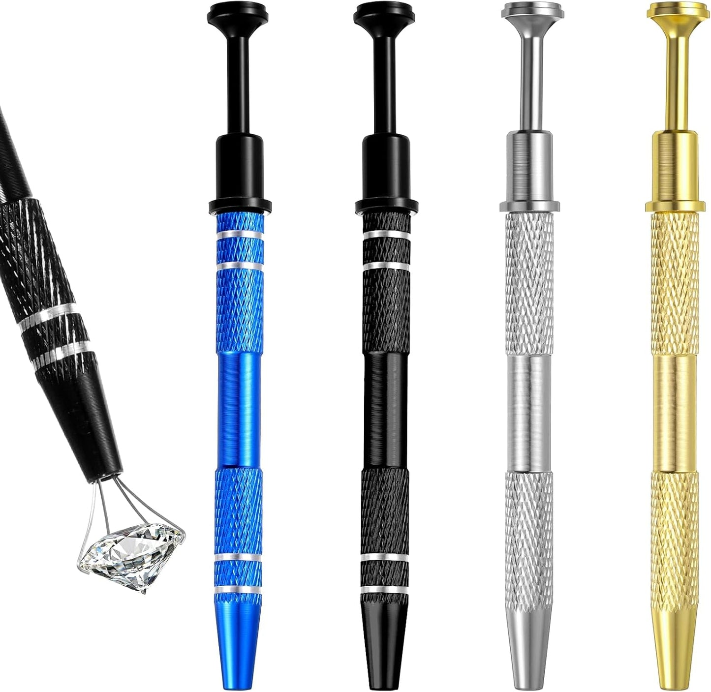 4 Herramientas agarre joyas acero inox