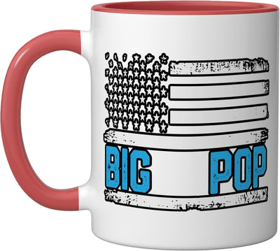 Taza Cerámica Bandera Americana Roja/Blanca