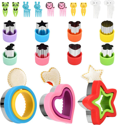 Set 21 cortadores formas 3 selladores 8 palillos 10 formas galletas
