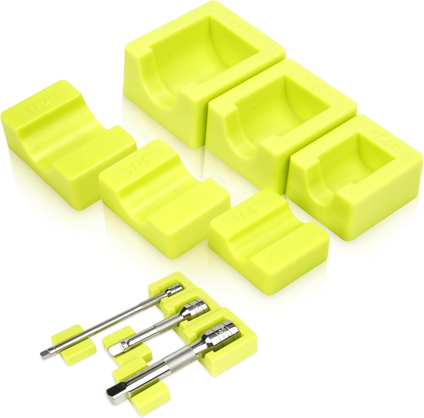 Organizador enchufe magnético modulares para 1/4 3/8 1/2