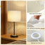 Pantalla lámpara 9.8x9.8x7.9pulg lino beige