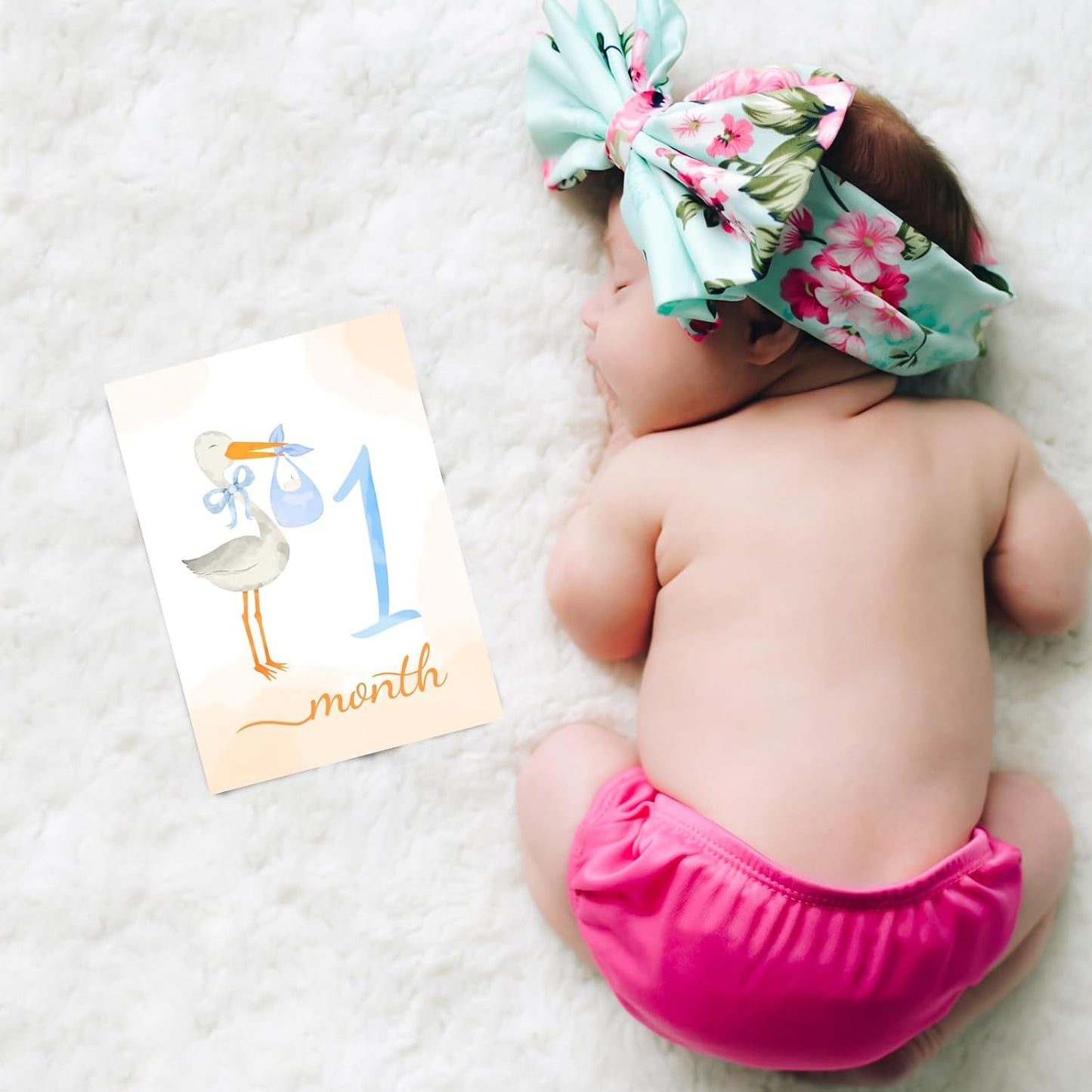 Tarjetas hitos mensuales para bebé regalo recién nacido