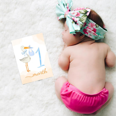 Tarjetas hitos mensuales para bebé regalo recién nacido