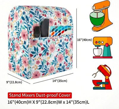Funda para batidora KitchenAid 6-8 cuartos galón antipolvo acolchada floral