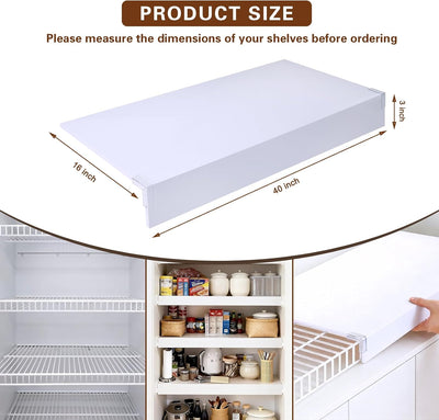 Cubiertas estante alambre despensa 5 pzas blanco 40x16pulg