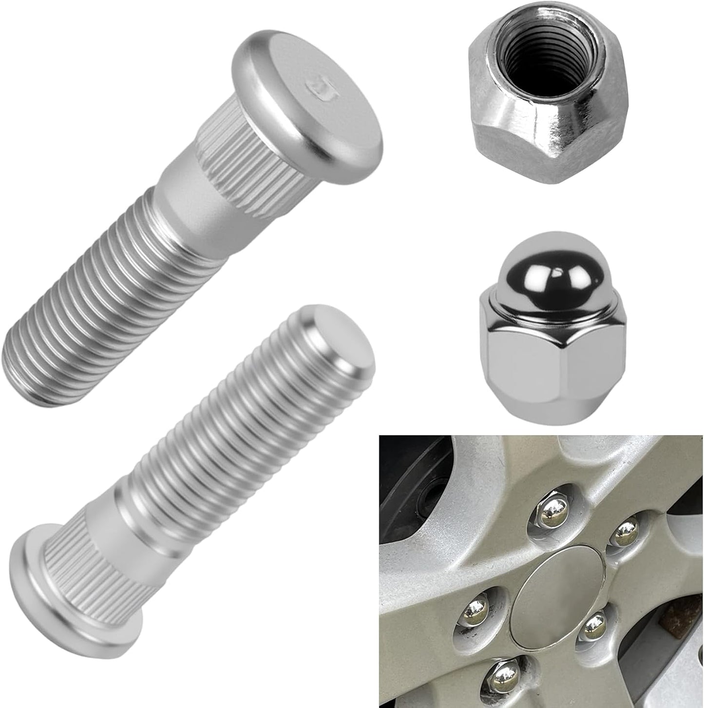 Set 2 Tuercas Rueda M12x1.5 Repuesto